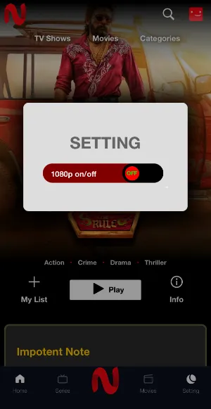 Netmirror APK Setting